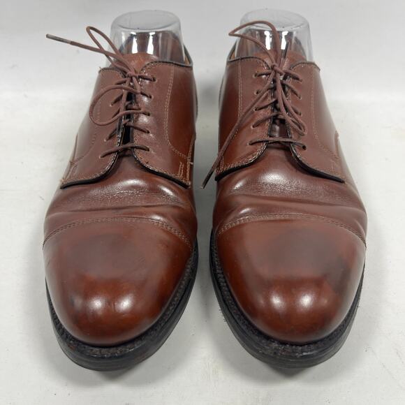 ALDEN x BROOKS BROTHERS Shoes 7.5 Leather Straight Tip Blucher 0972 Oxford Brown main image 4
